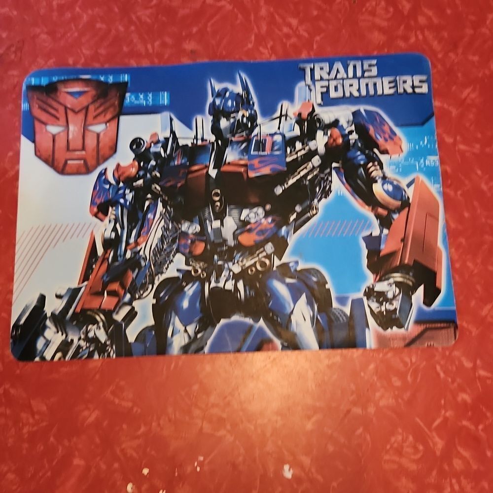 Optimus Prime Transformers 2007 Vinyl Placemat